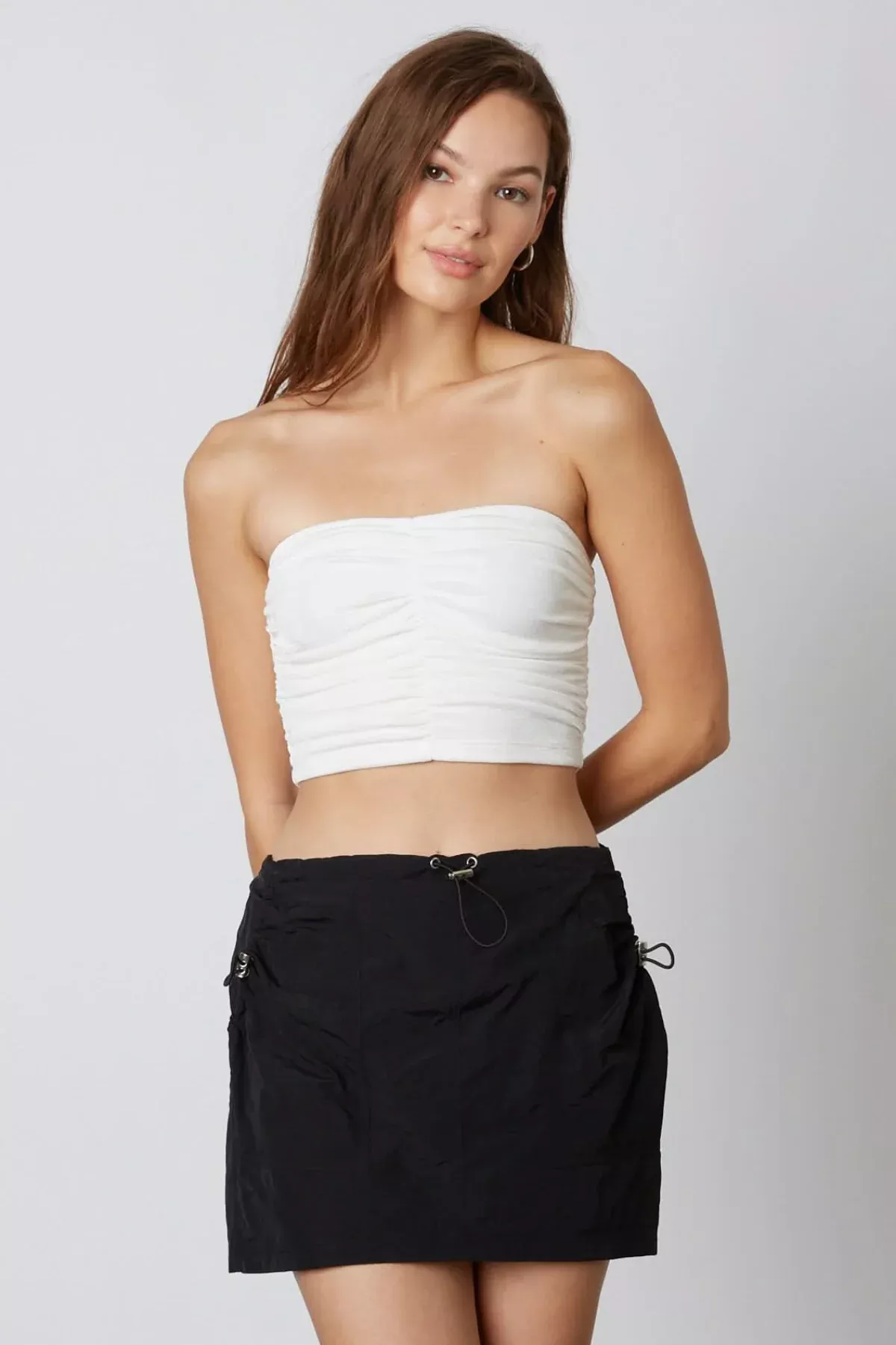 Riley Black Cargo Mini Skirt | Boho Pink