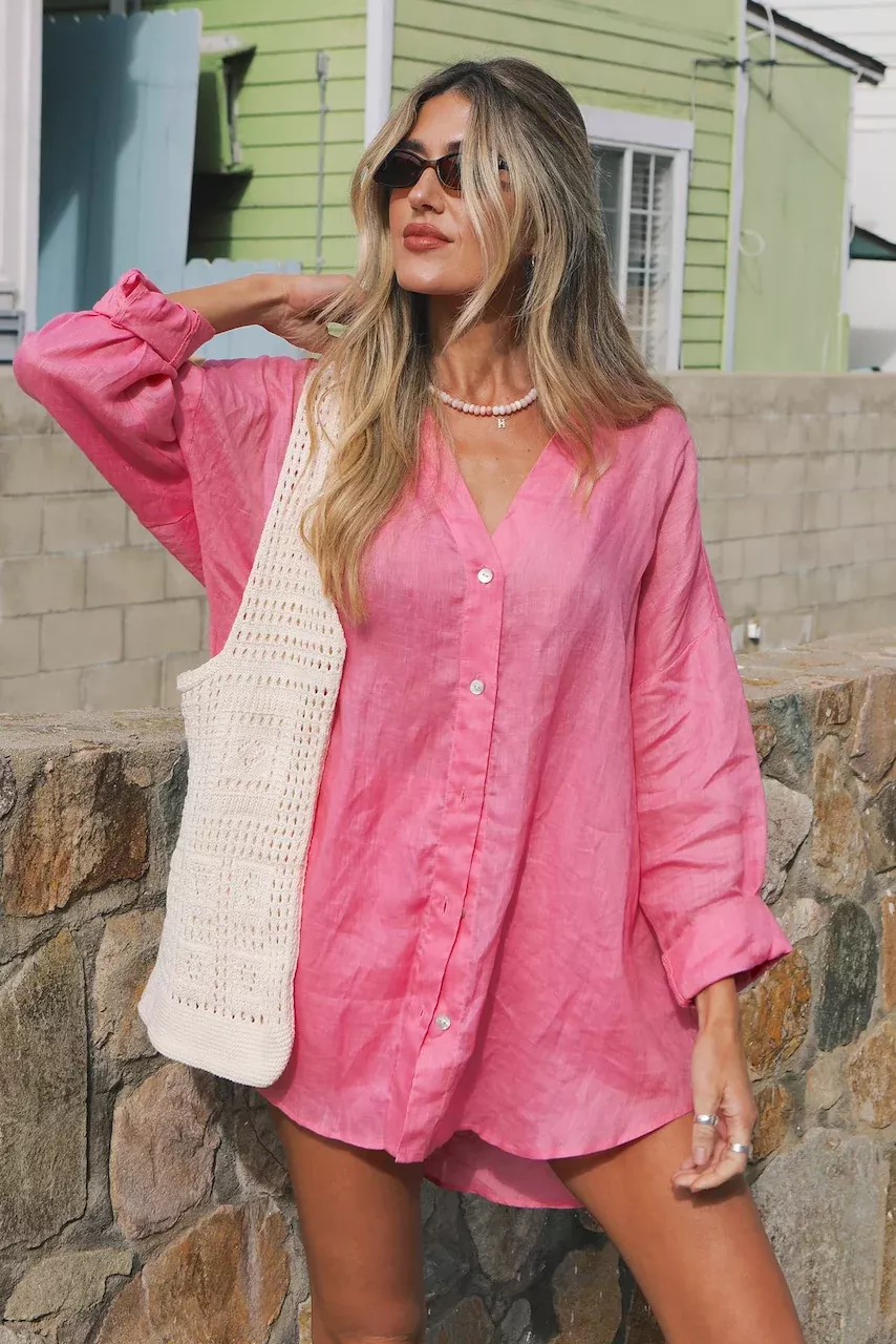Rio Tunic in Hottest Pink