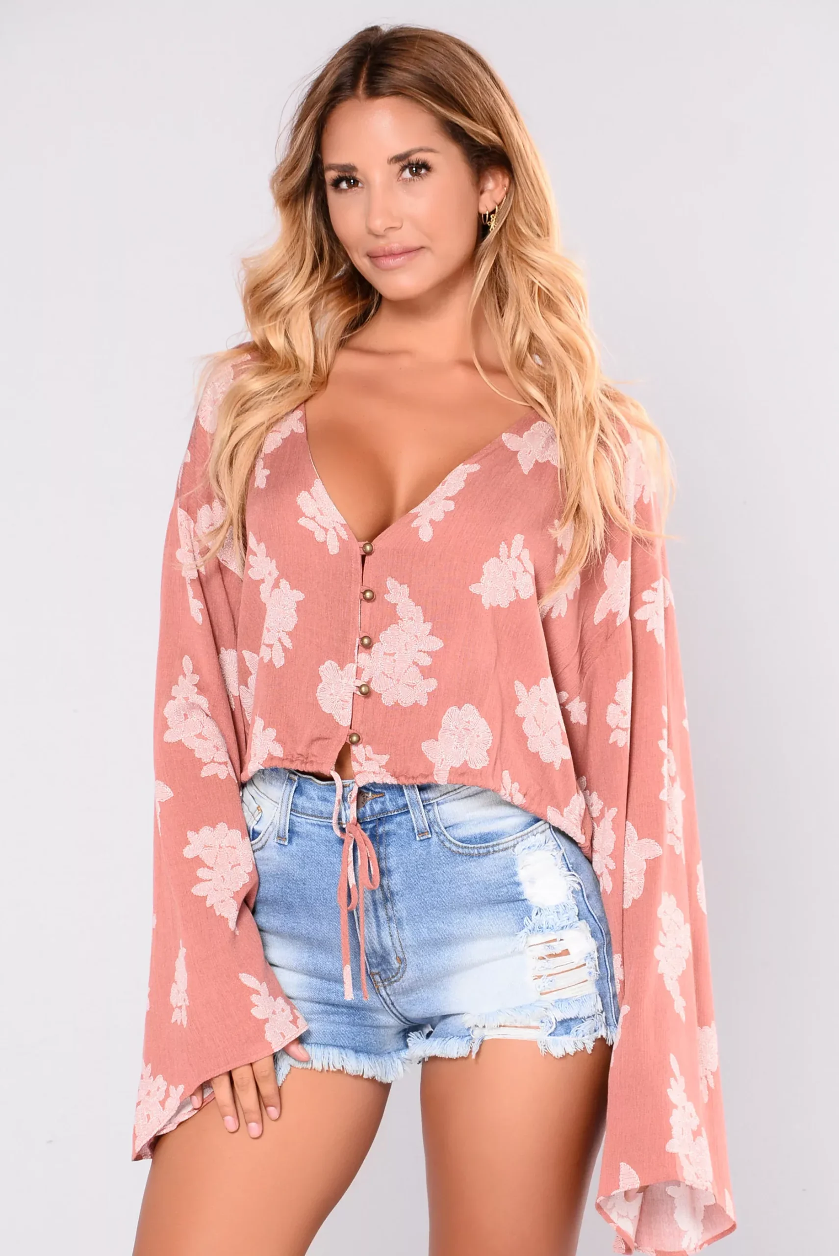 Rivers Crop Top - Mauve