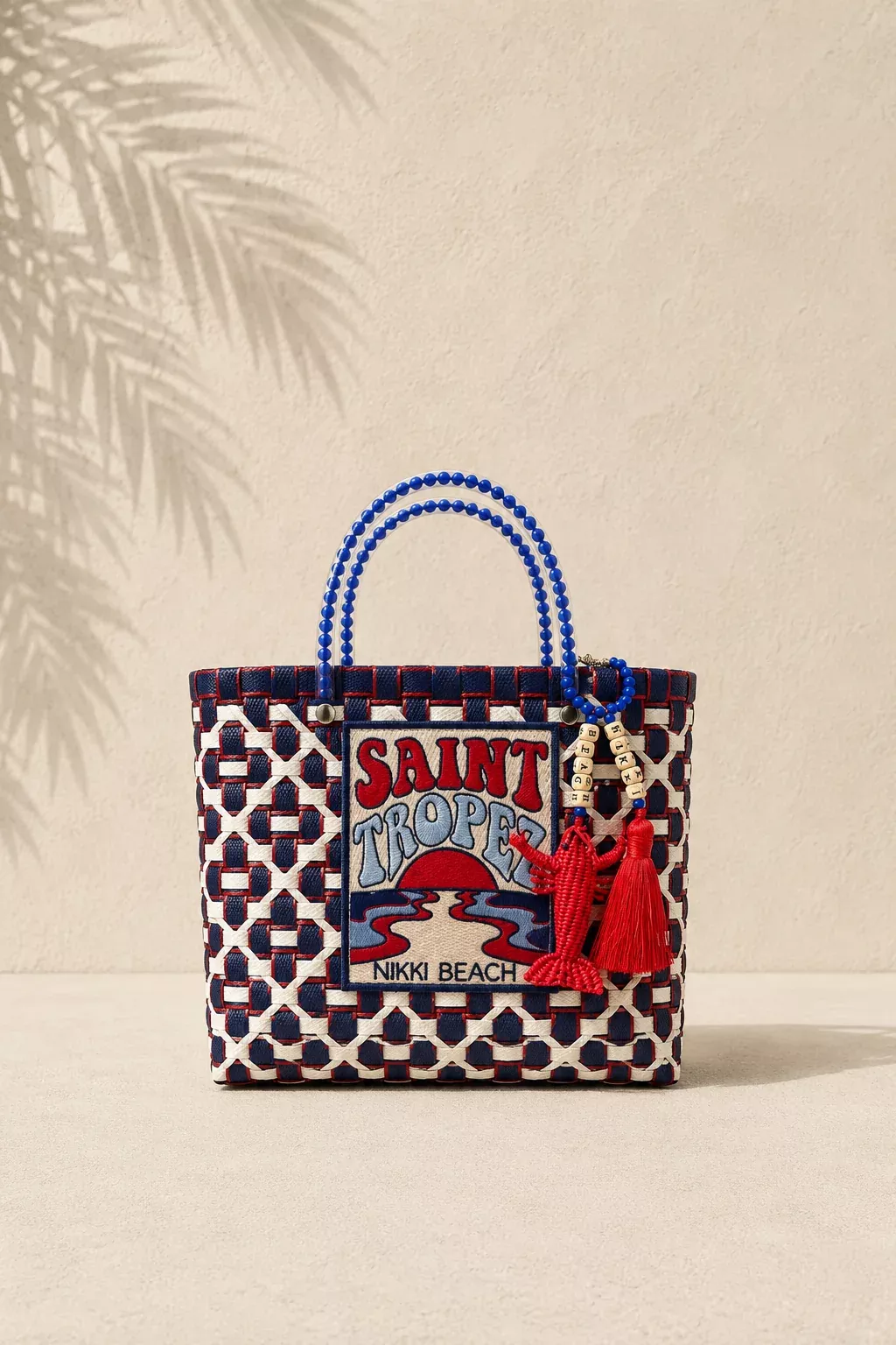 Saint Tropez Small Red Blue Zuncho Bag Nikki Beach x Mercedes Salazar Collaboration 2026 Version