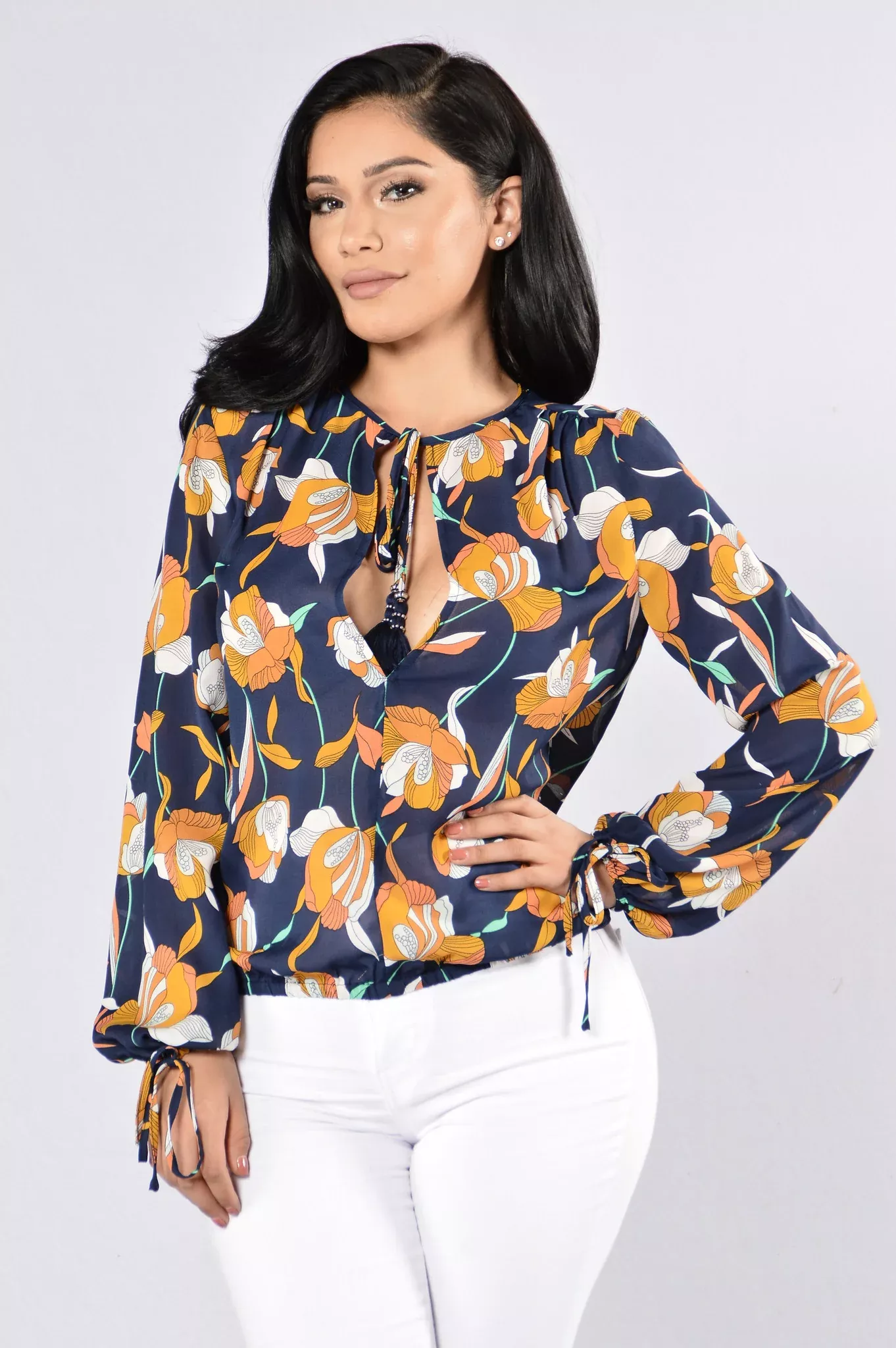 Santeria Top - Navy