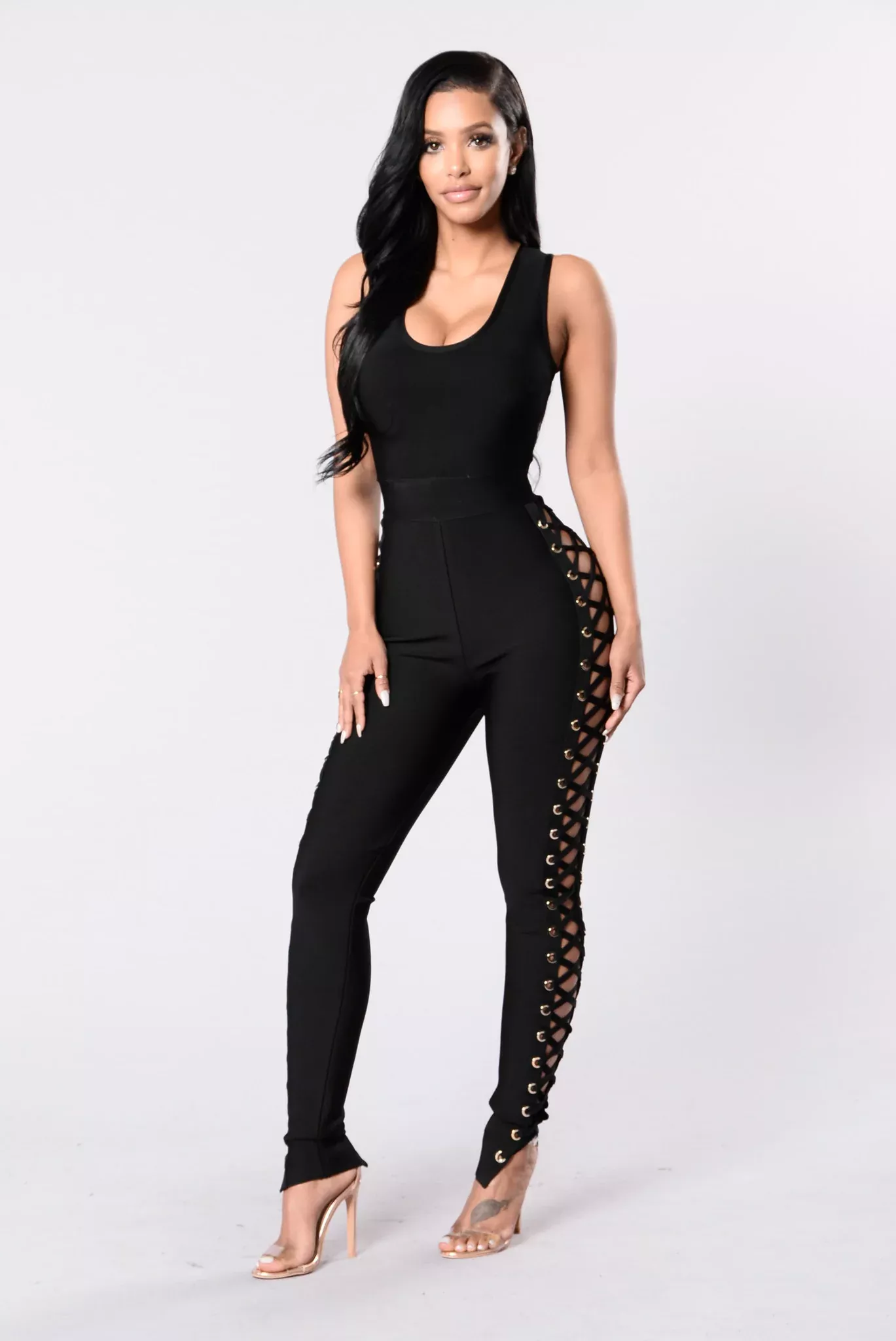Sarande Bandage Jumpsuit - Black