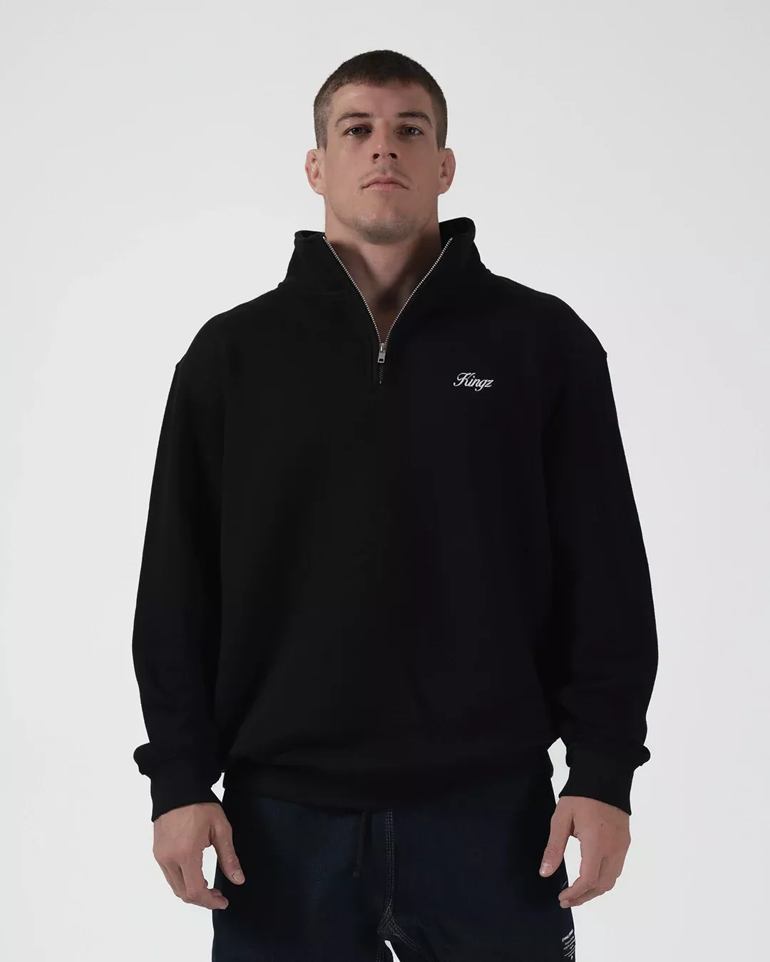 Script Quarter Zip Sweater