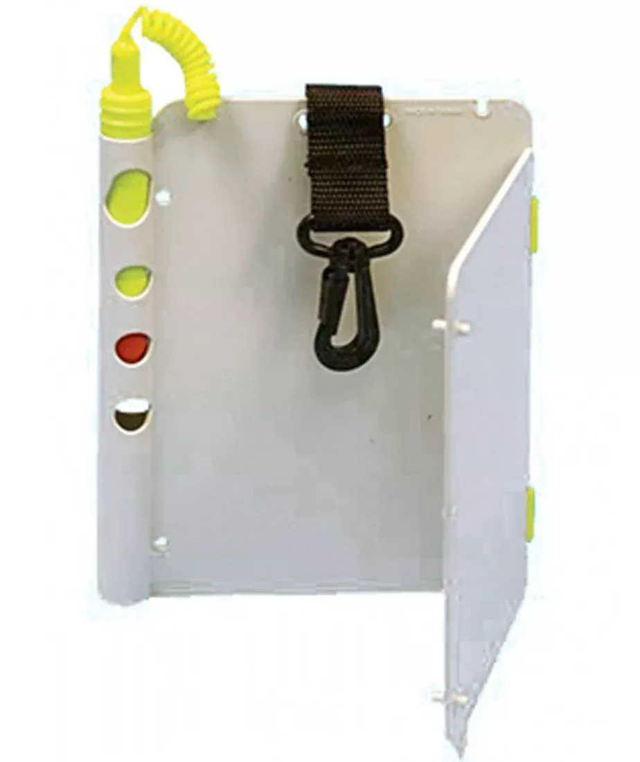 Scuba Diving Folding Slate For Twice the Surface Space at Half the Size