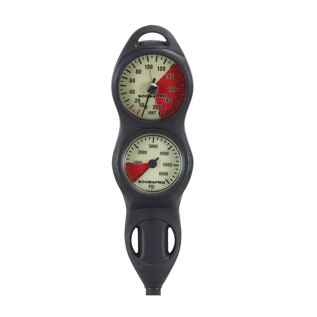 Scubapro 2-Gauge Console U-line Pressure & Depth Gauge