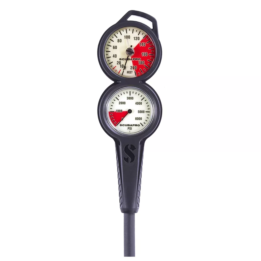 Scubapro 2-Gauge Scuba Dive Console SP Metal Pressure Gauge