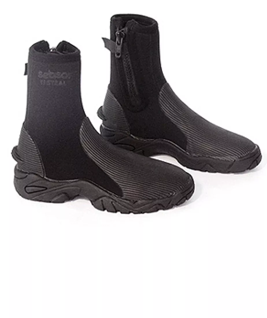 SeaSoft 6mm Ti Stealth Pro DELUXE Hard Bottom Booties