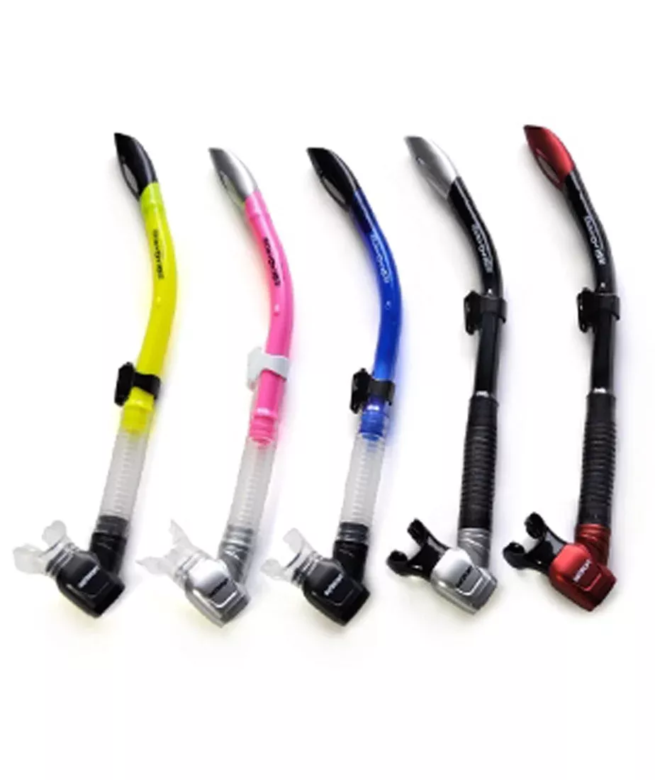 Seasoft SeaGard Semi-Dry Snorkel w/ Push Button Snorkel Keeper