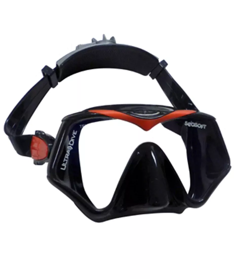SeaSoft UltraDive Frameless Lens Mask w/ HGG Glass & Crystal ARC Lens