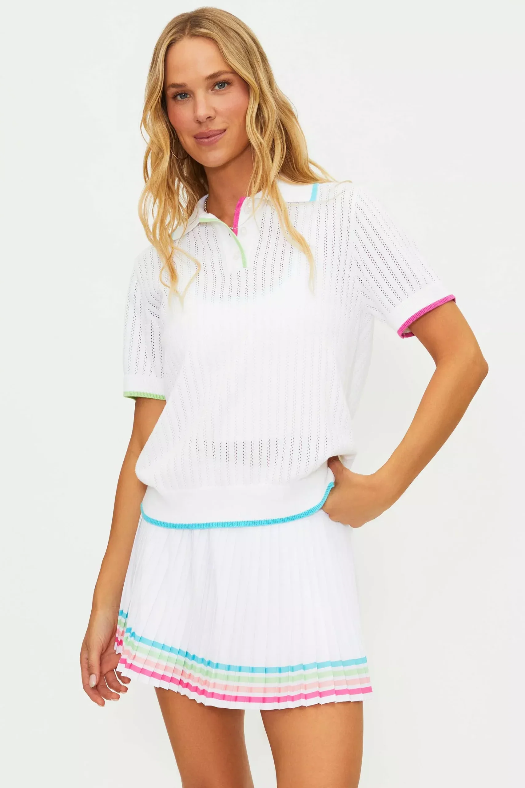 Sia Top Hibiscus Cove White