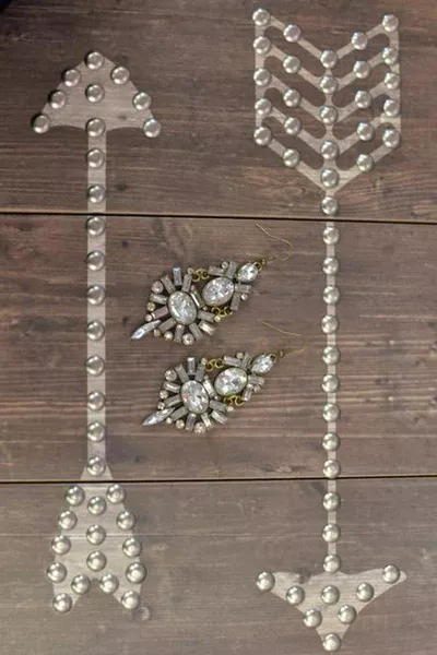 Silver Rhinestone Elegant Earrings