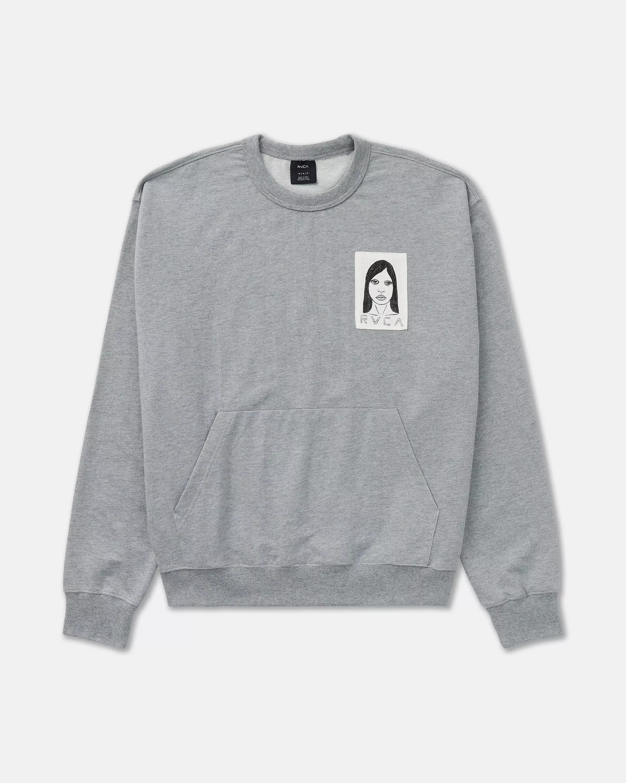 Sleepy Girl Patch Crew Sweatshirt