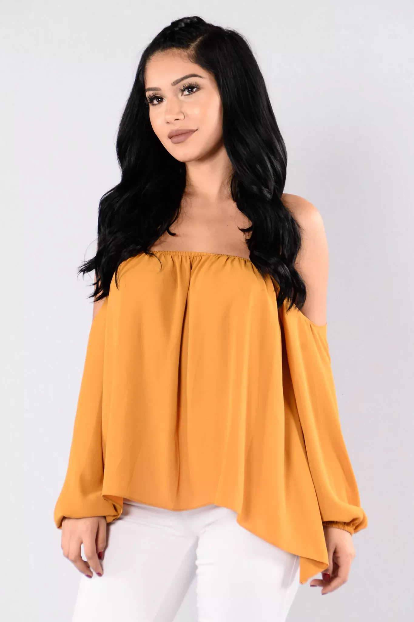 A Soft Touch Top - Mustard