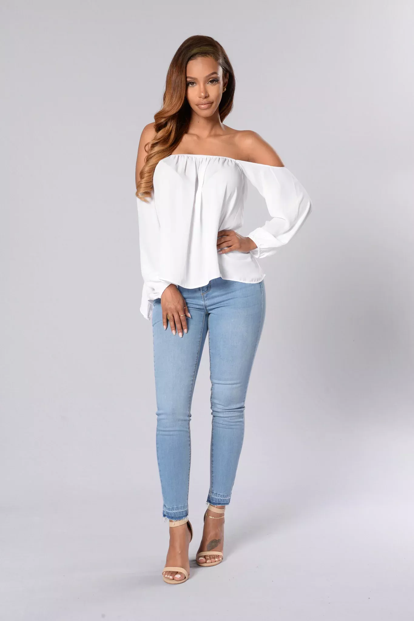 A Soft Touch Top - White