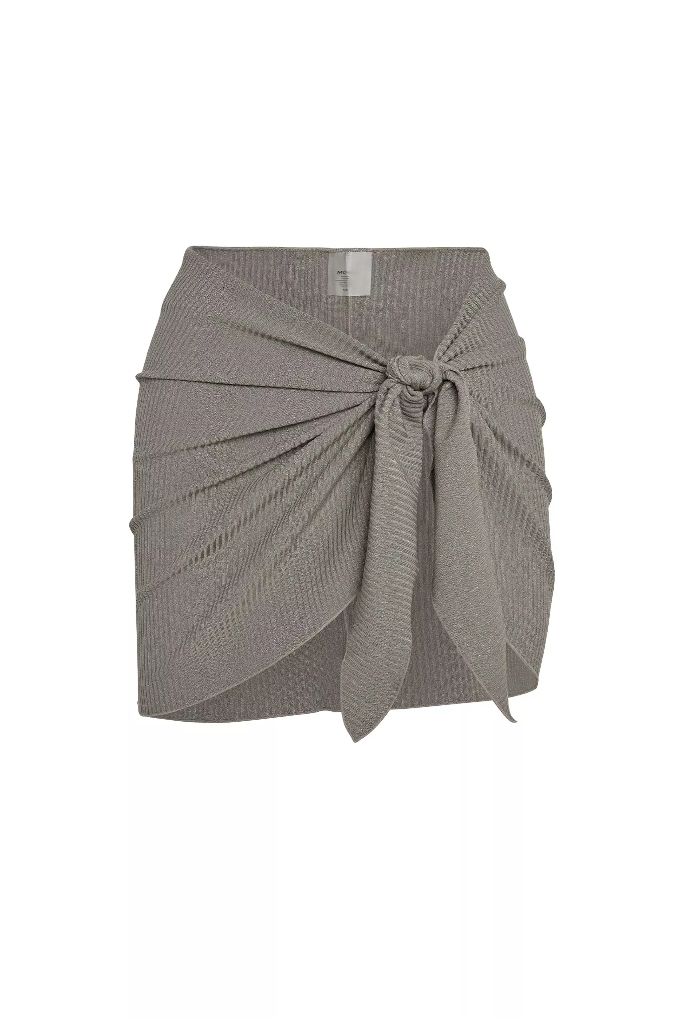 St. Barth's Skirt - Steel Lurex Rib