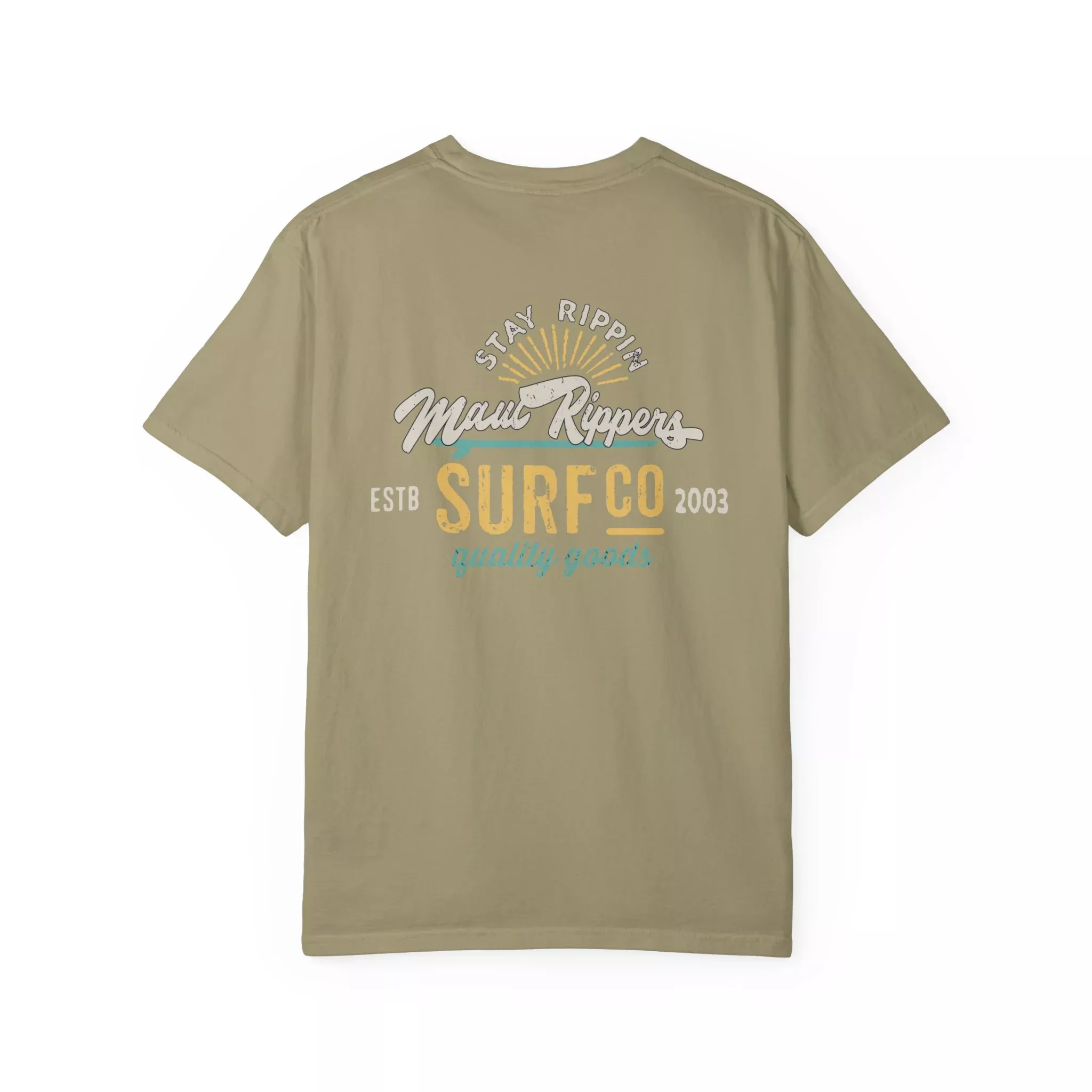 Stay Rippin' Garment-Dyed Khaki T-shirt