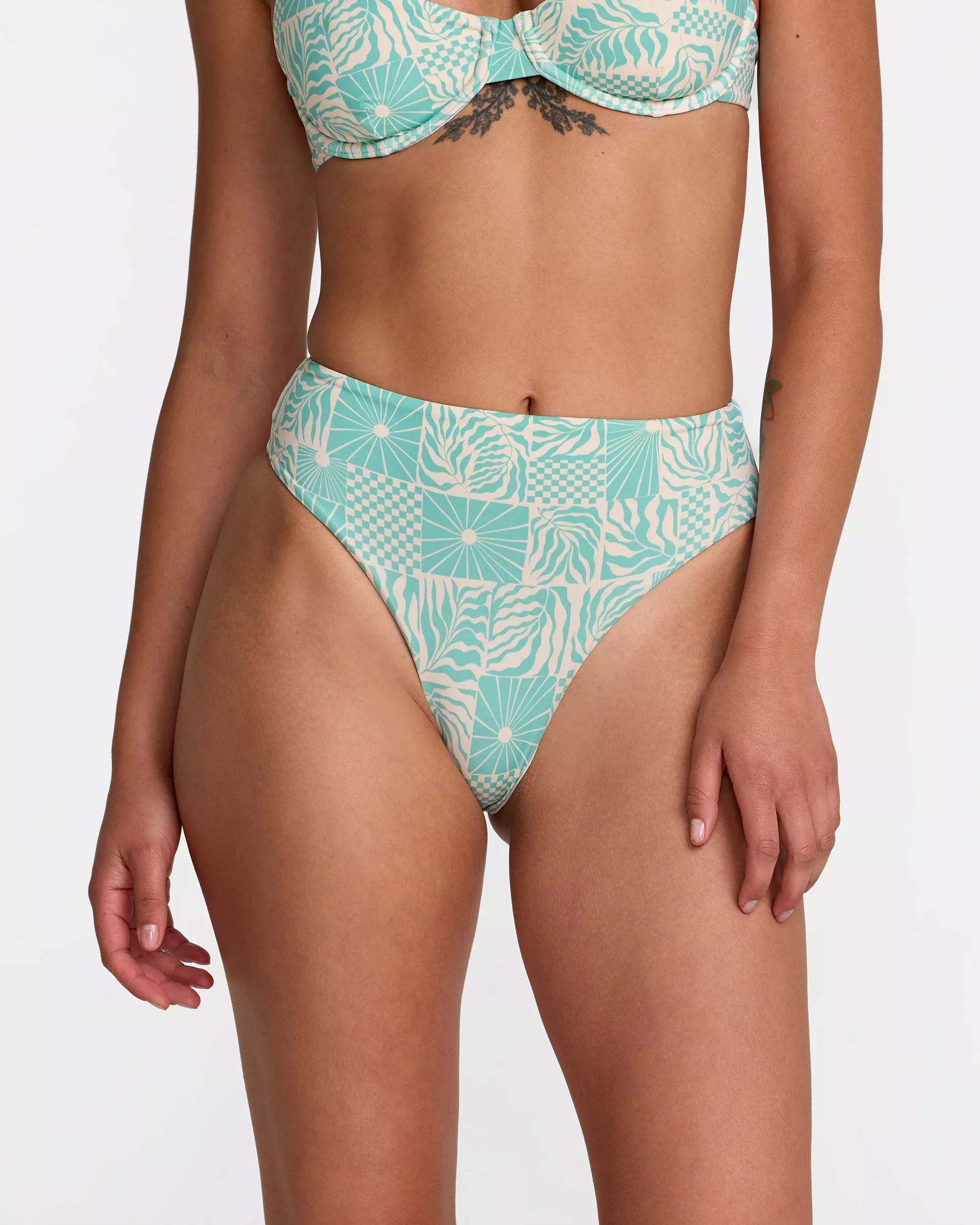 Sun Tides High Rise Skimpy Bikini Bottom