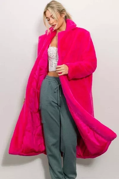SUPER SOFT Midi Fur Coat
