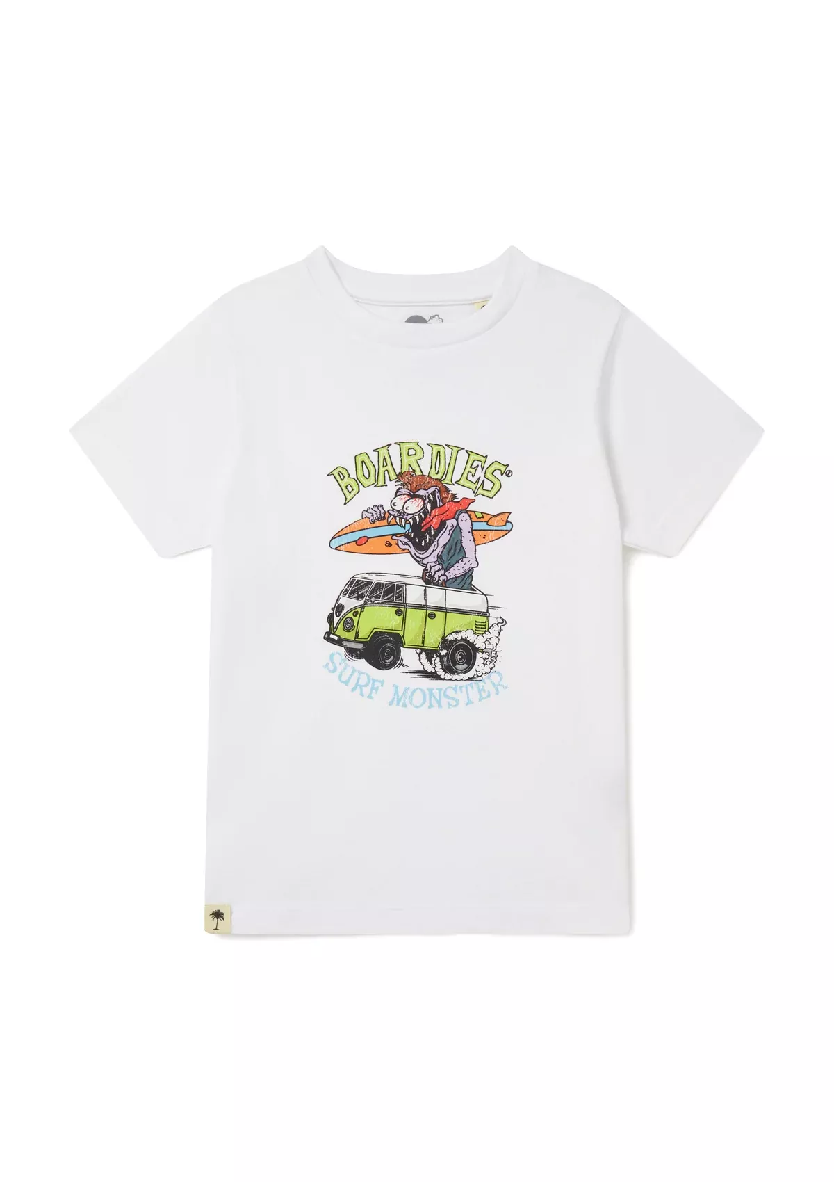 Surf Monster White Kids T-Shirt