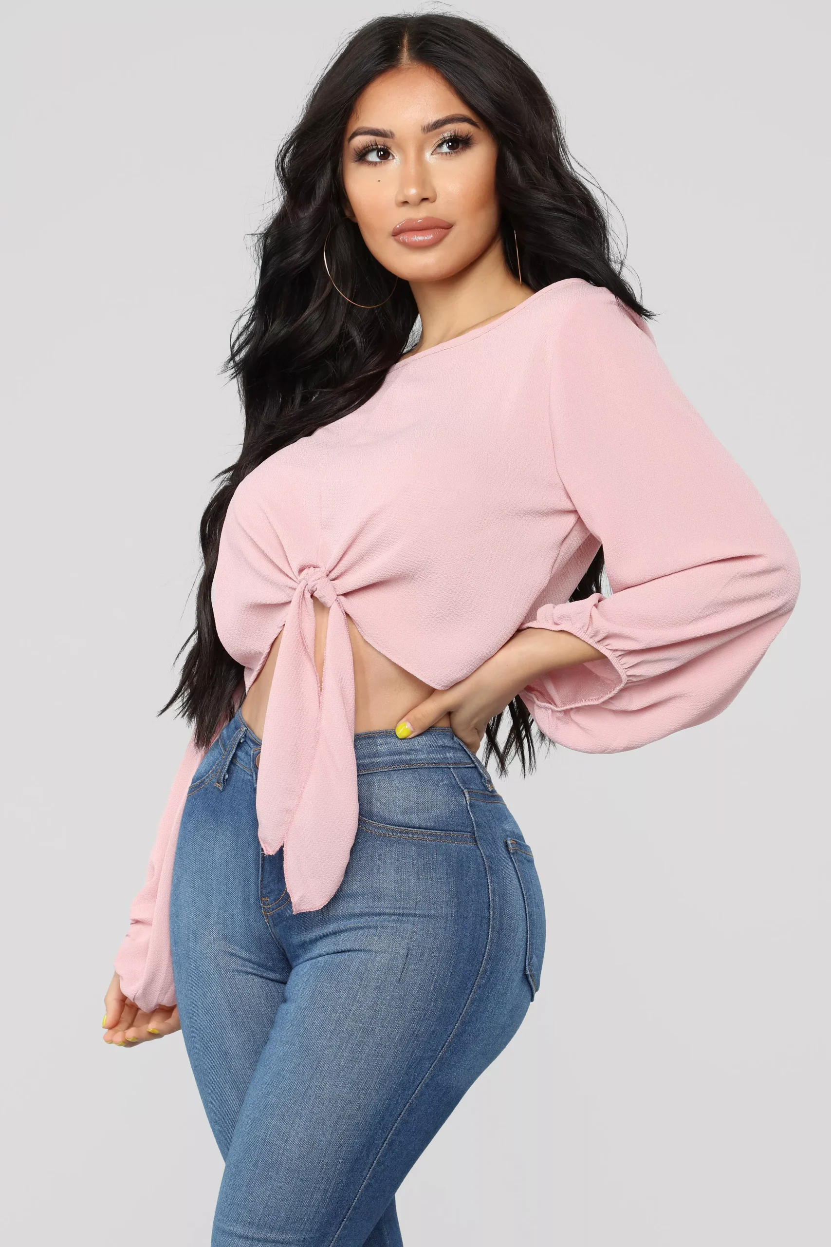 Swipe Right Top - Mauve