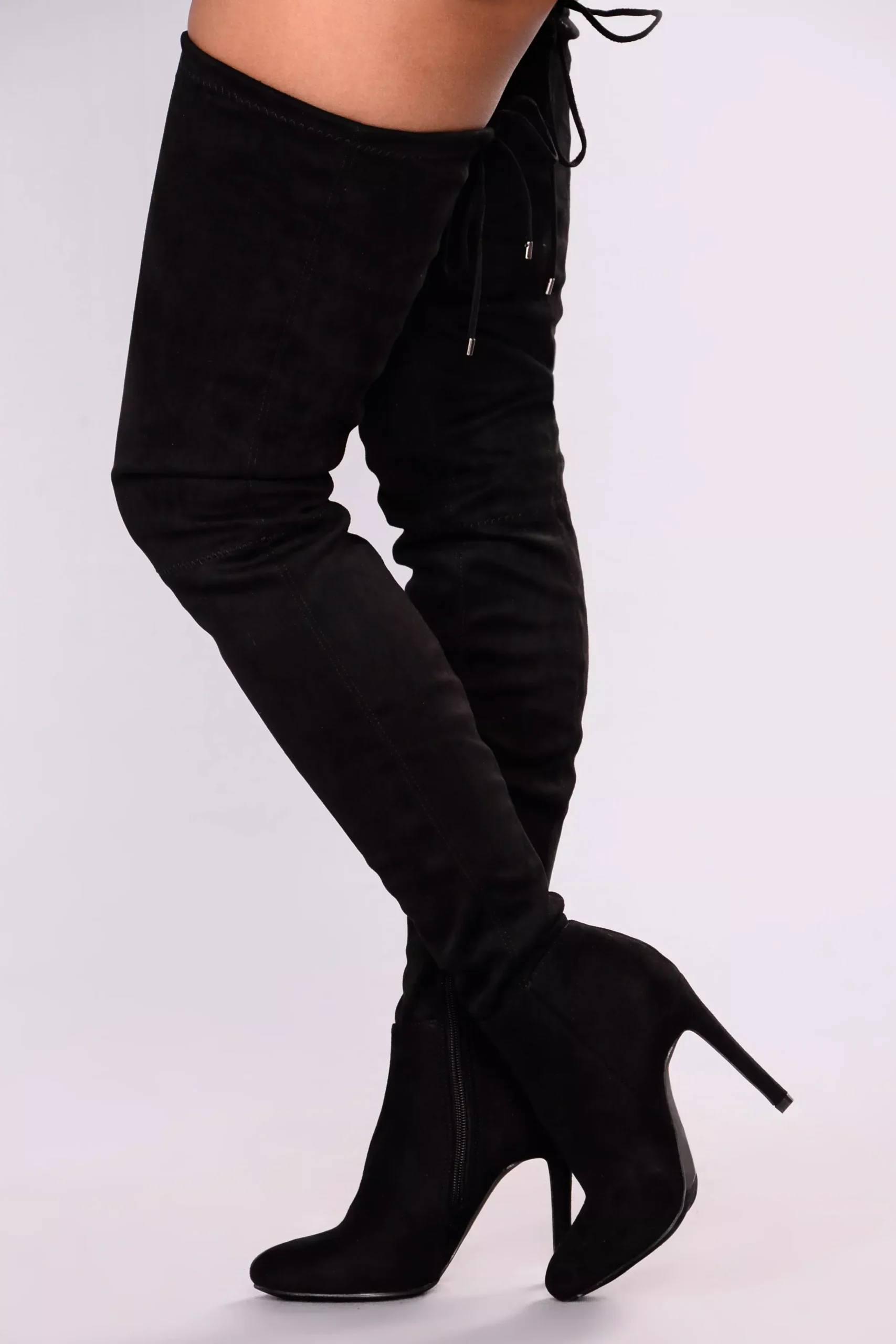 A Tall Tale Over The Knee Boot - Black