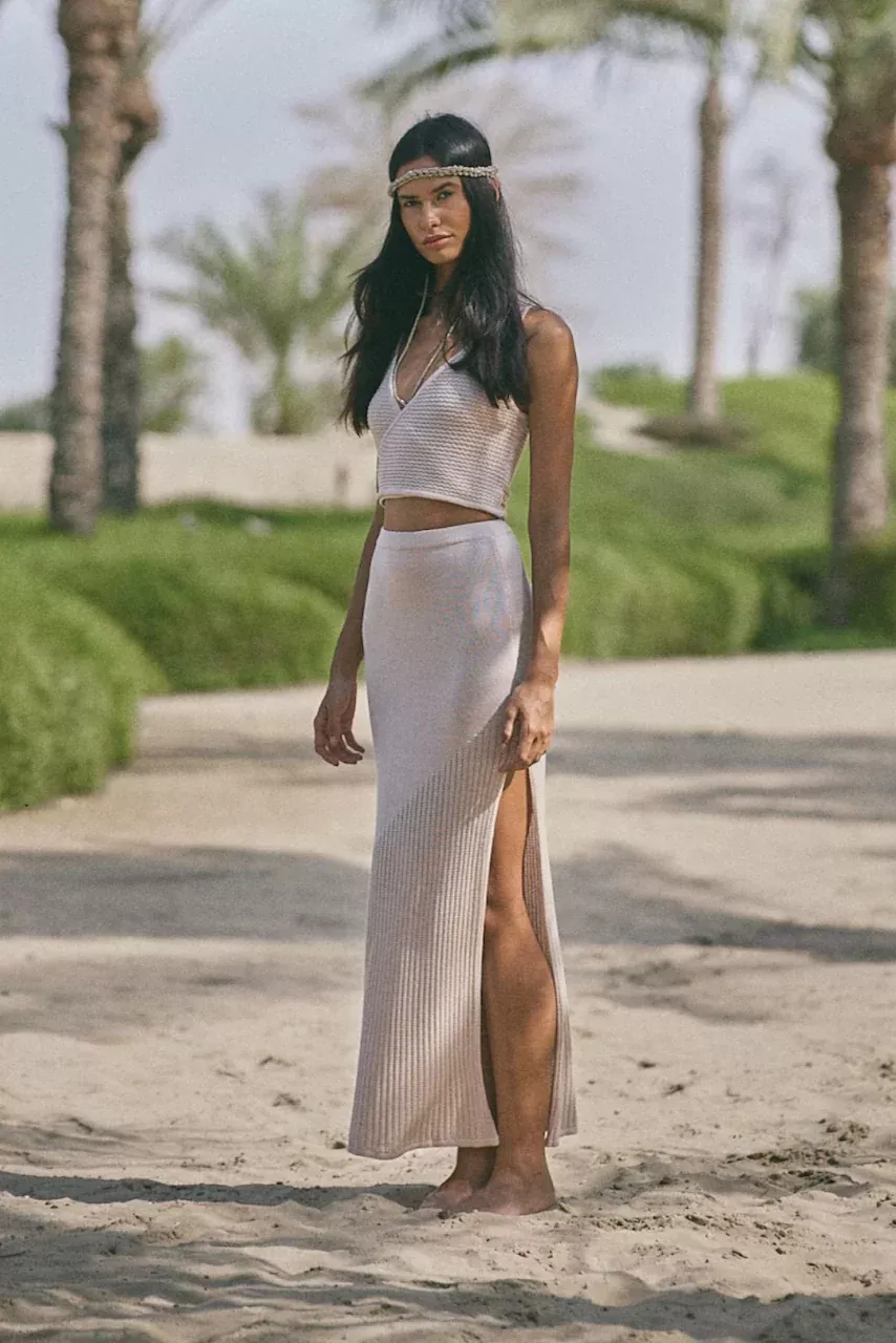 Taura Skirt in Pearl