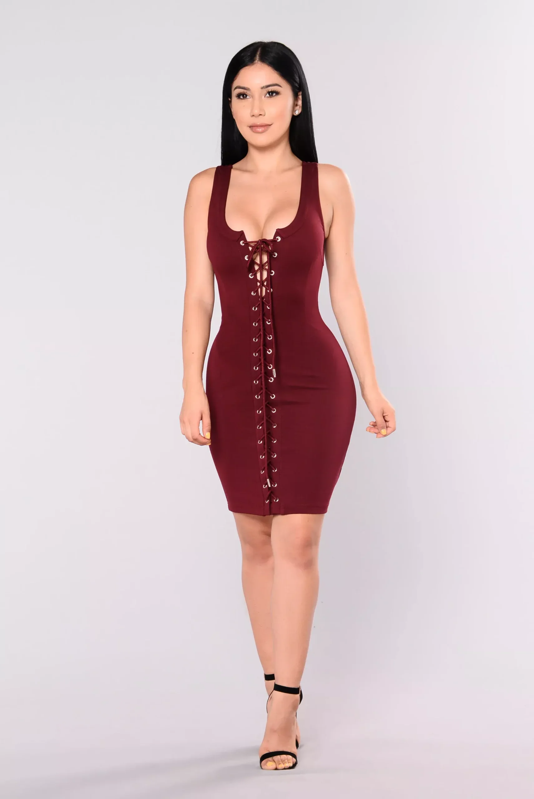 Too Much Sauce Dress - Wine