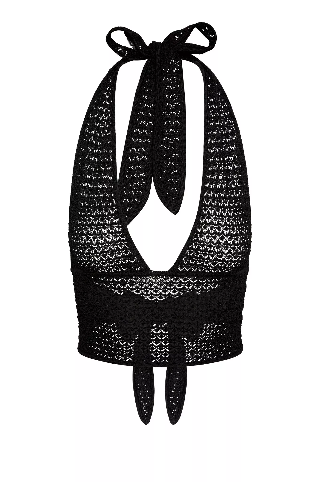 Toulon Top - Black Lace Crochet