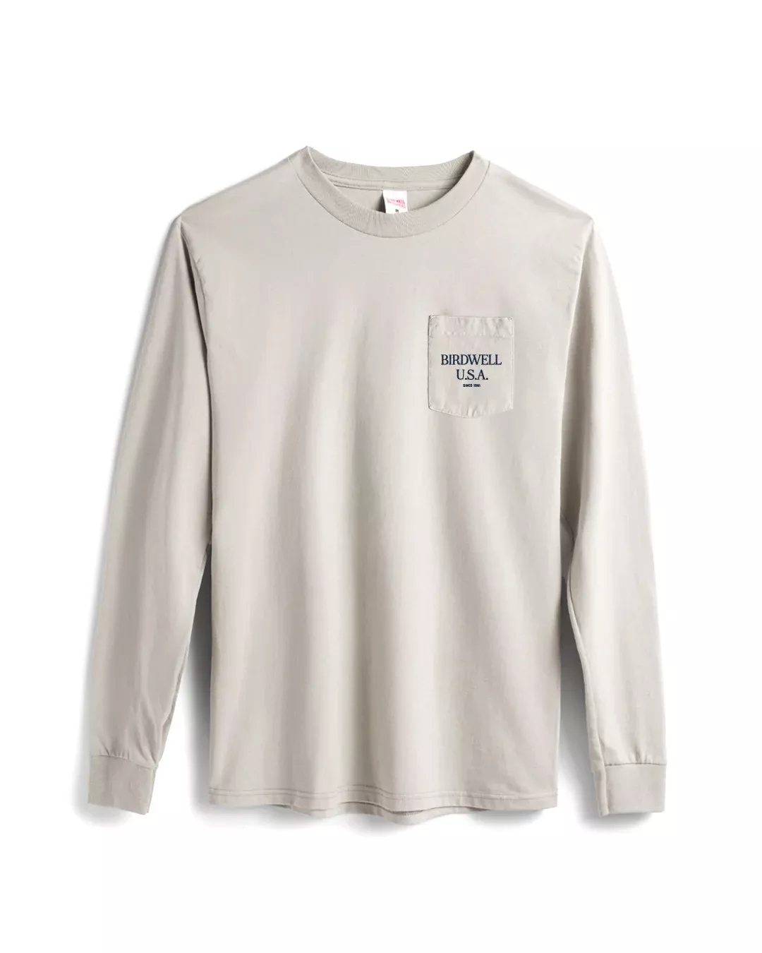 Tourist Long Sleeve Pocket T-Shirt - Cement – Birdwell