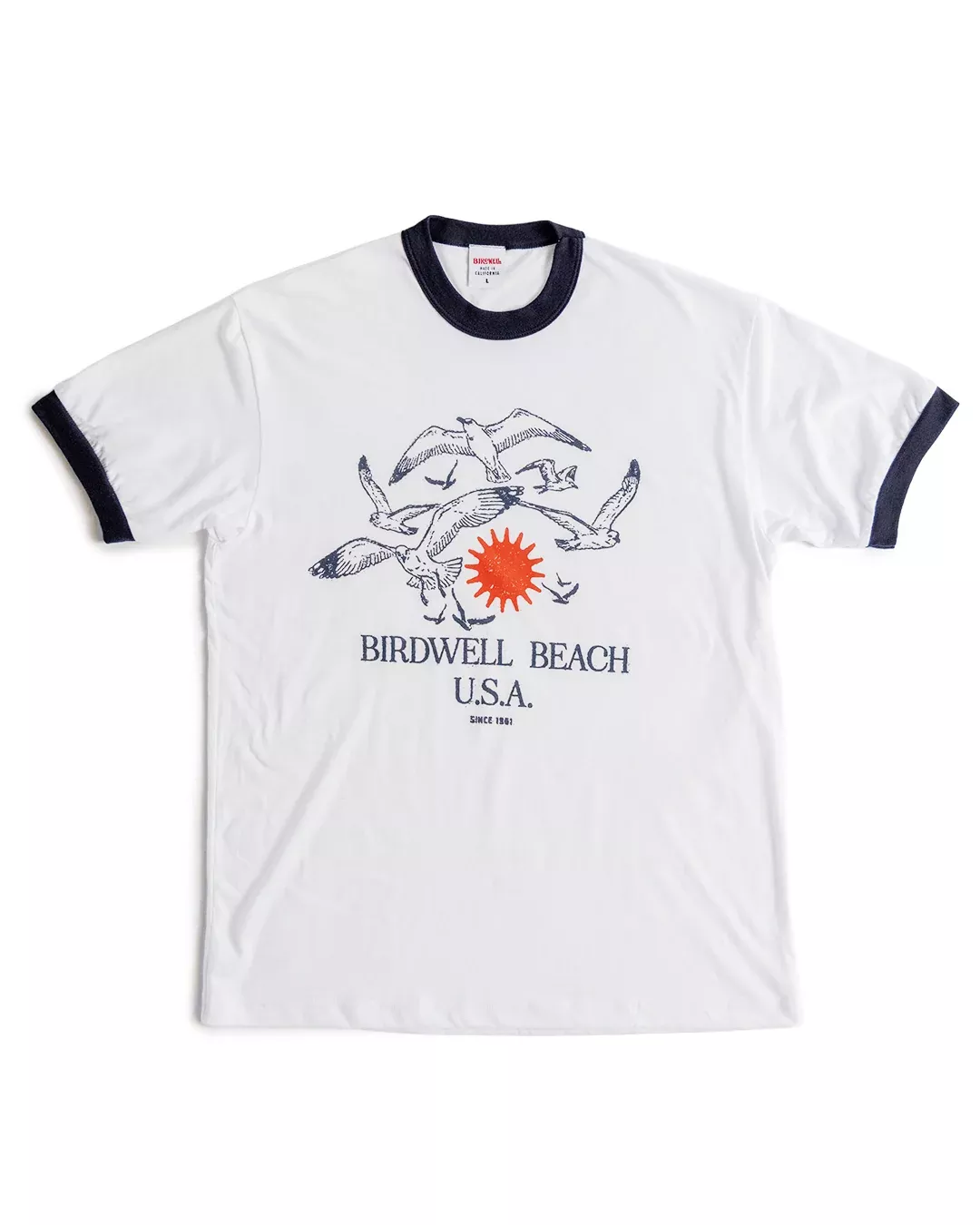 Tourist Ringer T-Shirt - Navy/White – Birdwell