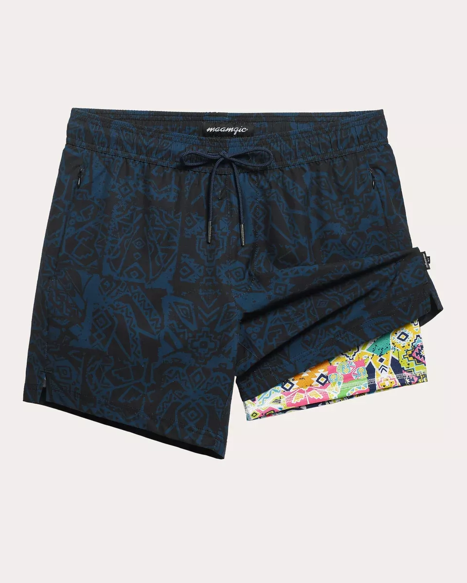 TribalTime Pyramid Geo Swim Trunks
