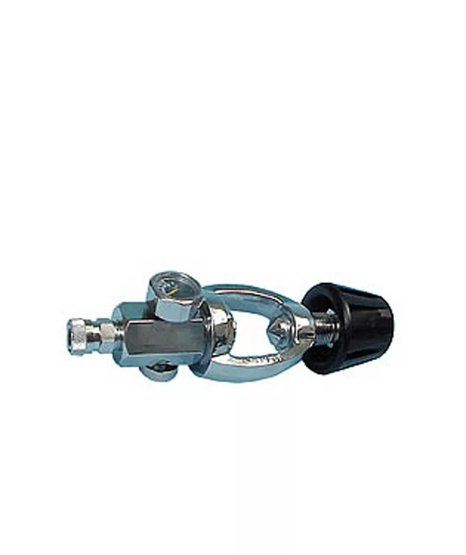 Trident Paint Ball Gun Air Tank Filler Adapter w/ Gauge