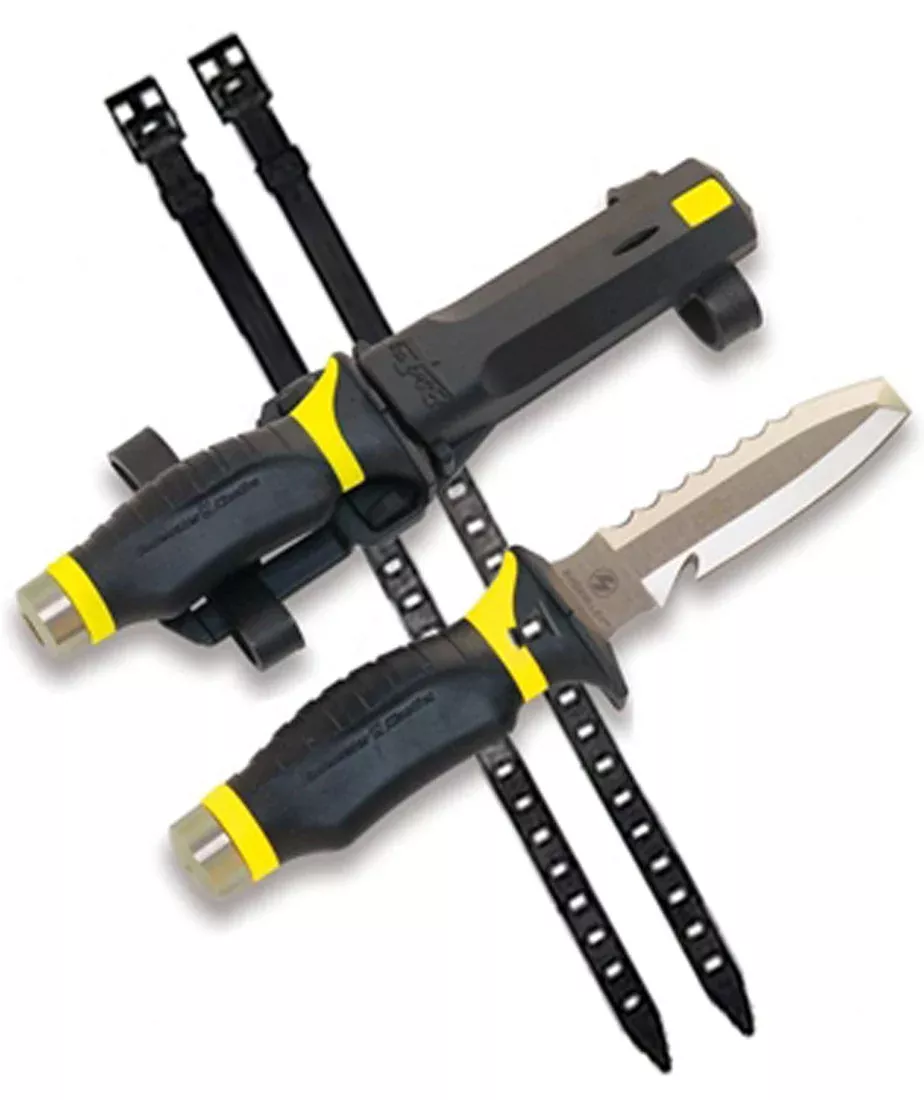 UK Blue Tang Blunt Tip Dive Knife