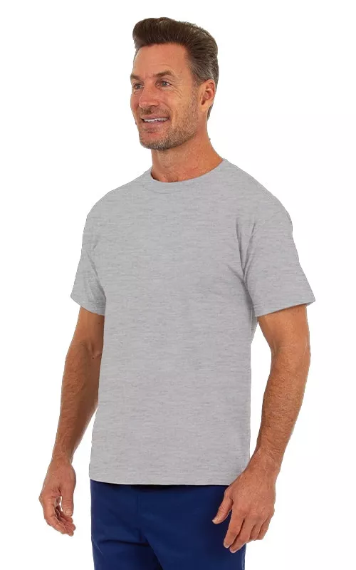 Uzzi 100% Cotton T-Shirt #MTS03 Heather Gray