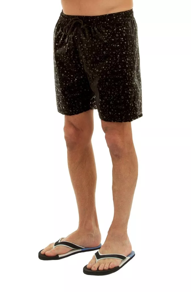 Uzzi 3D Water Drop Printed Shorts #3007 Black