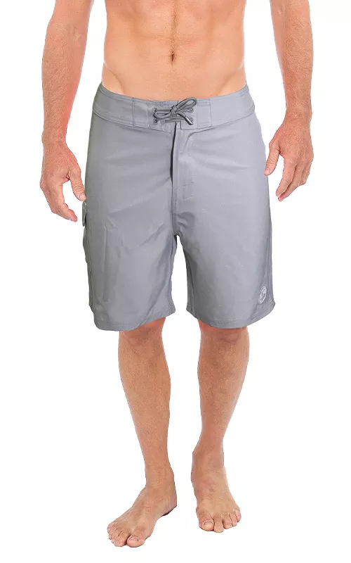 Uzzi 4 Way Stretch Board Shorts #MBS216 Gray