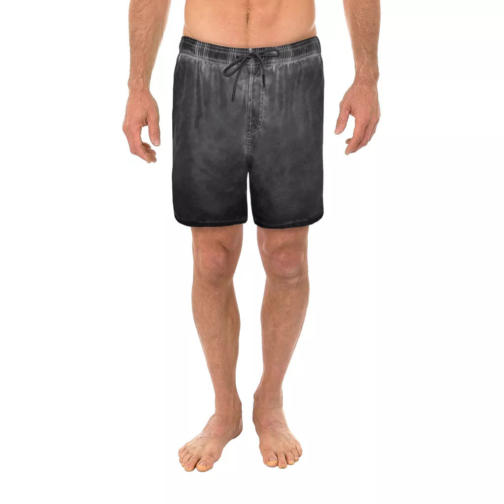 Uzzi Dirty Wash Garment Dyed Shorts #3006 Black