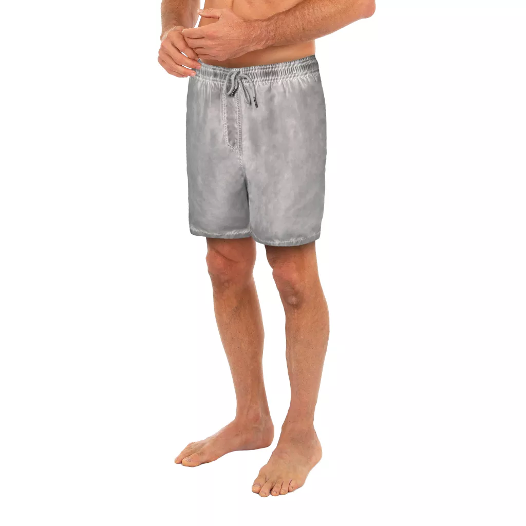 Uzzi Dirty Wash Garment Dyed Shorts #3006 Gray