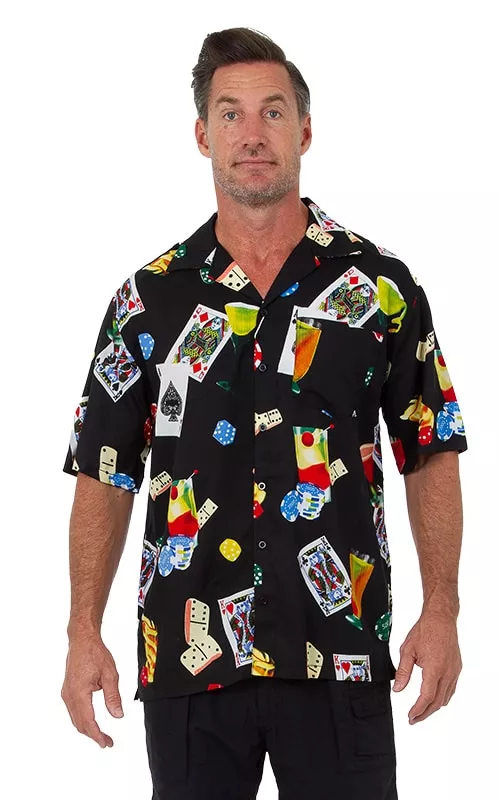 Uzzi Hawaiian Shirt – Short Sleeve Dri-FIT Polyester Shirts for Men #HPP08 – Vegas