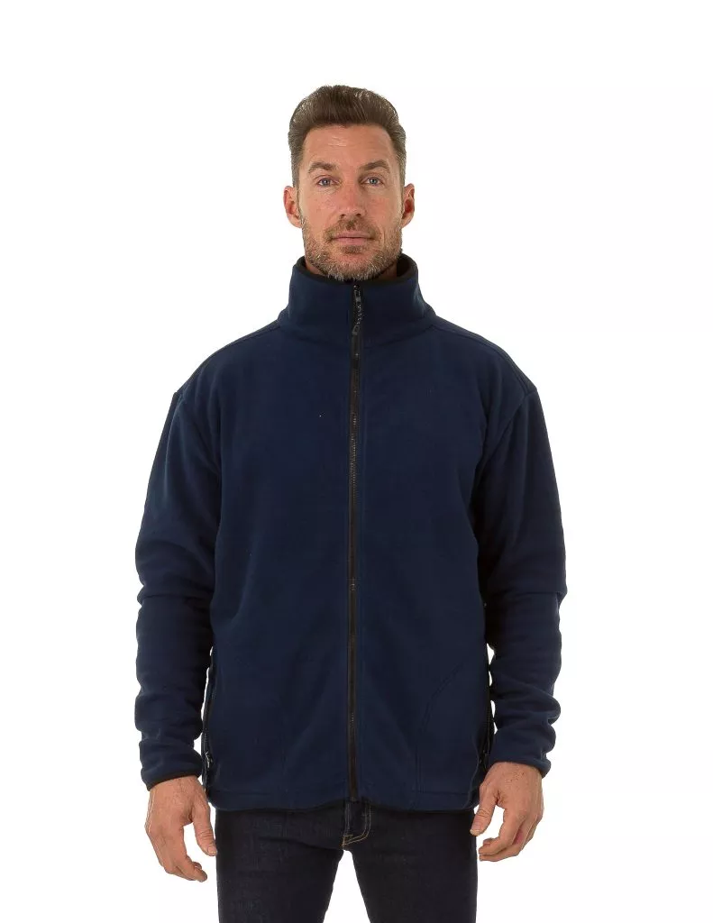 Uzzi Men’s Polar Fleece Jacket #PFL01 Navy