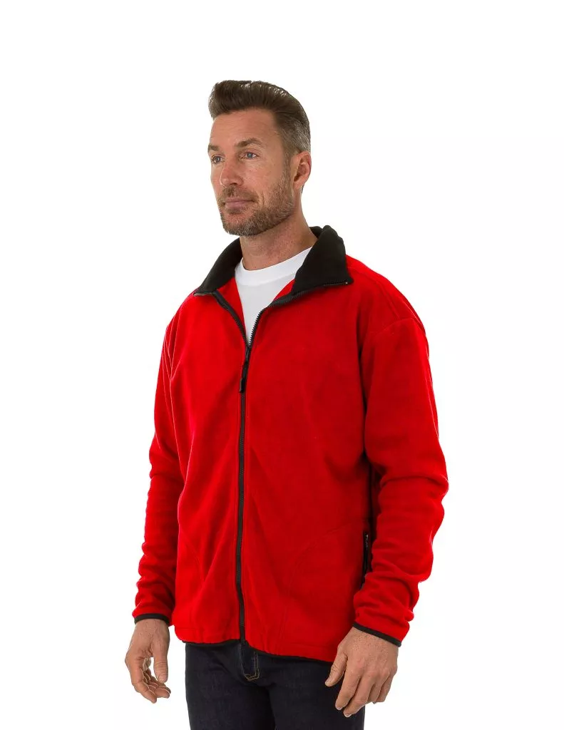 Uzzi Men’s Polar Fleece Jacket #PFL01 Red