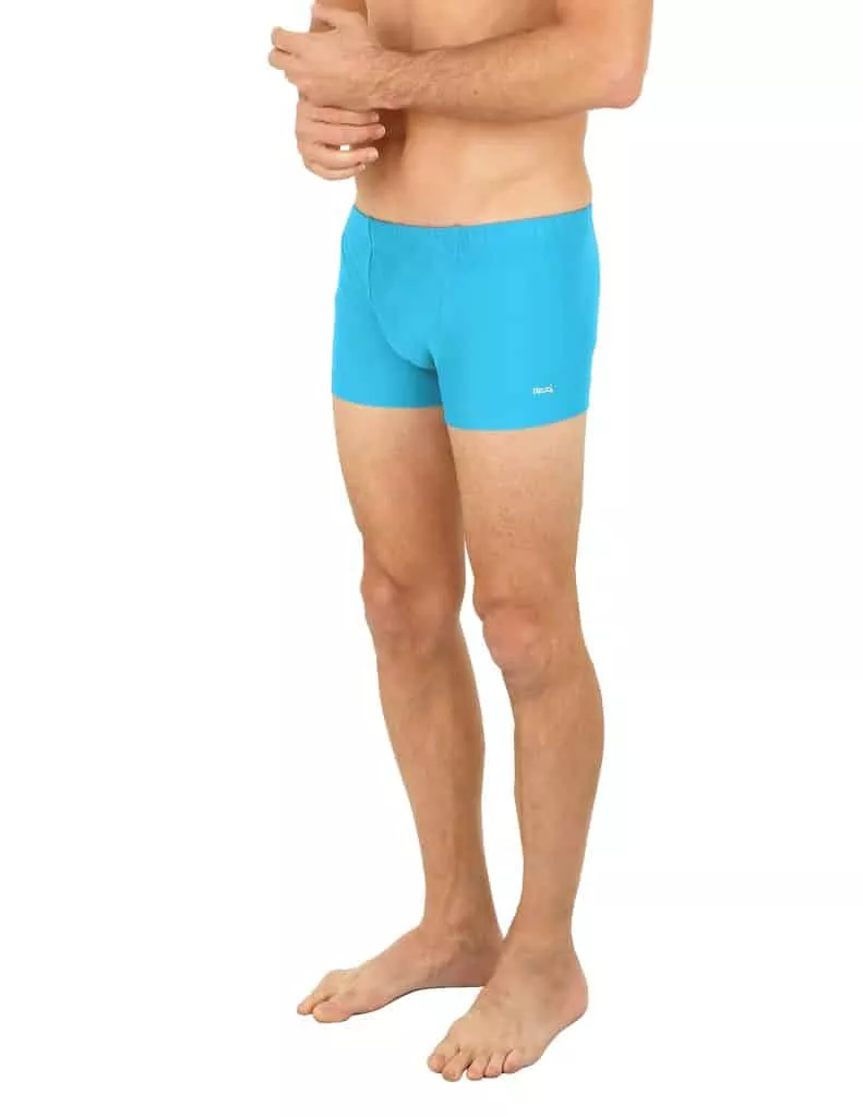 Uzzi Men’s Swim Bike Shorts #4602 Neon Blue