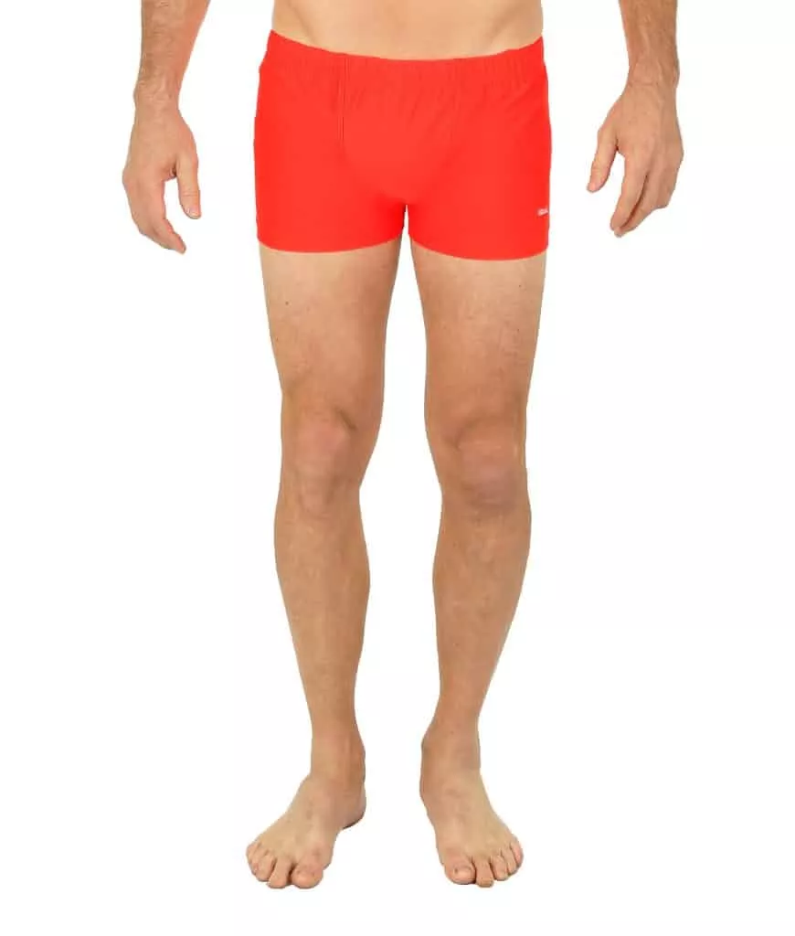 Uzzi Men’s Swim Bike Shorts #4602 Red