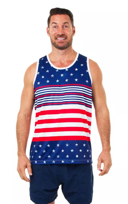 Uzzi Unisex American Flag Tank Top #TAF07US