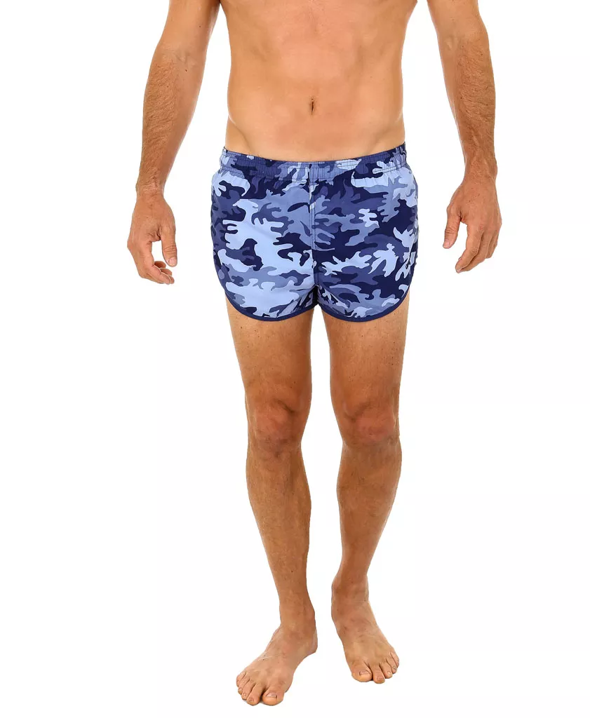 Uzzi Unisex Running Shorts #1830 Camo Blue