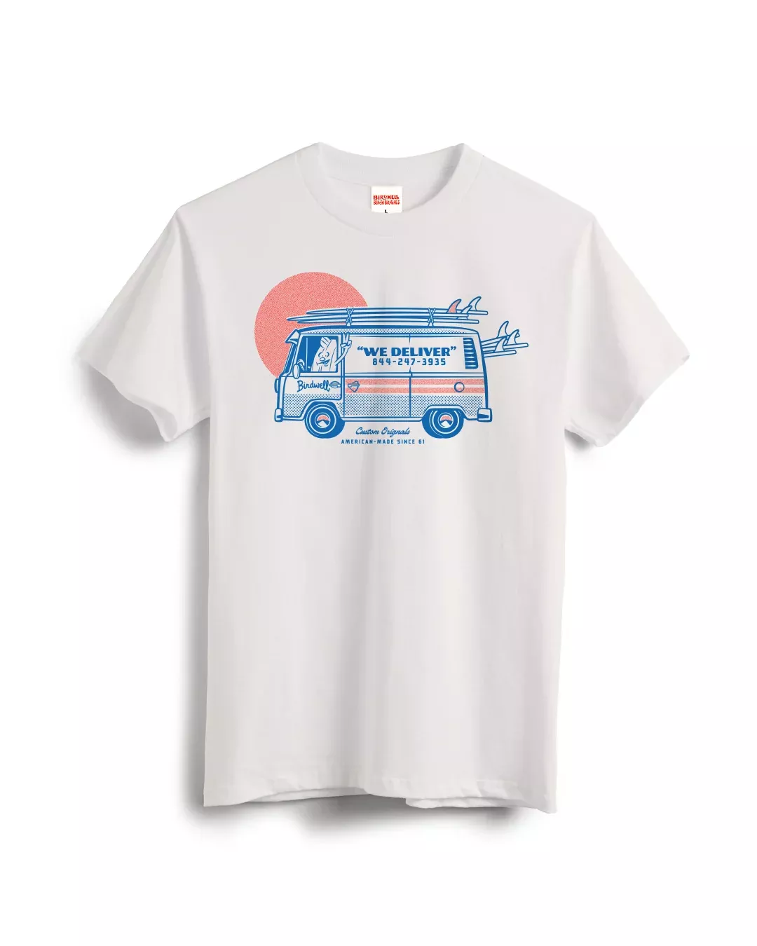 Van Life T-Shirt - Vintage White/Blue – Birdwell