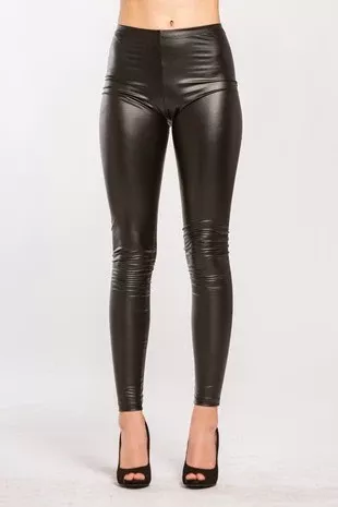 Vegan Leather Leggings
