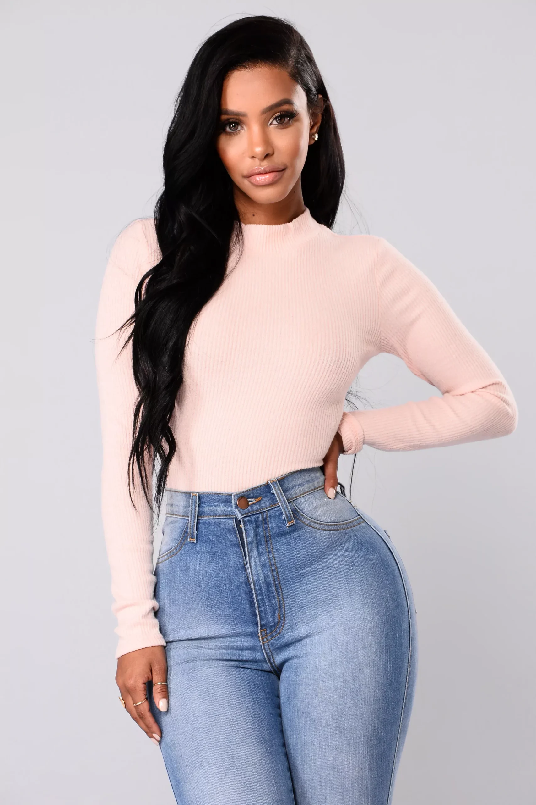 Wanda Sweater Top - Rose Pink