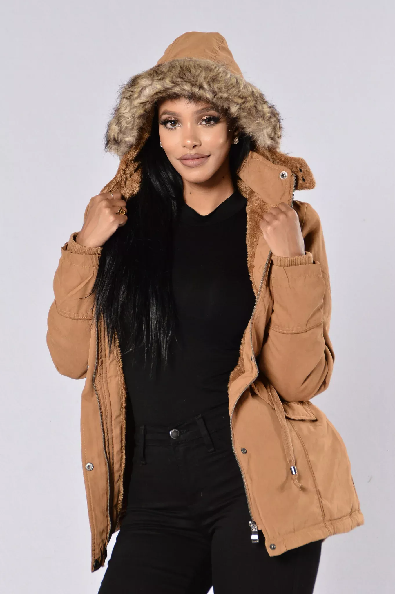 Warm With You Jacket - Tan