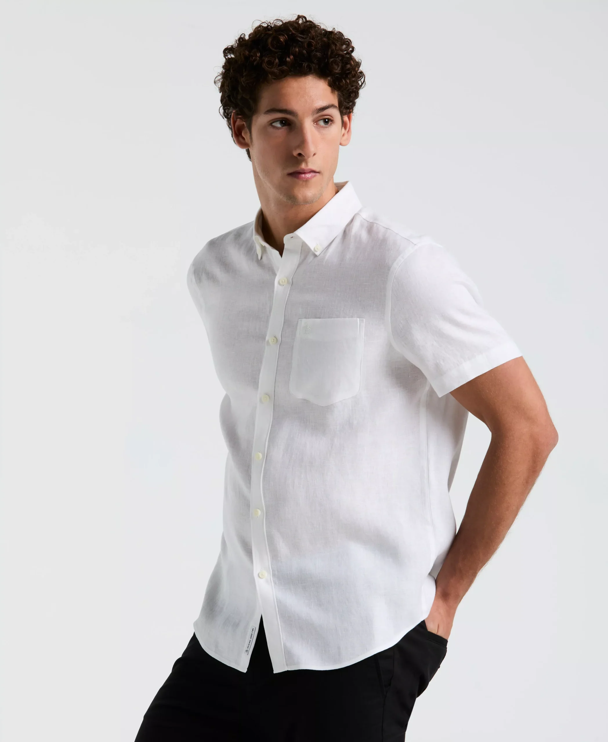 Washed Linen Pocket Shirt